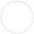 Cercle nu en métal, d 18 cm, ép. 3 mm, blanc, 1 pièce