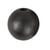 Perles en bois Noir mat 3 cm 4 pièces