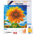 Mini Diamond Painting Broderie Diamant Figured’Art 25x25cm toile tendue sur châssis en bois - diamants ronds - Tournesol Éclatant au Soleil