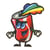 Ecusson thermocollant fun canette soda 5,5cm x 4,5cm