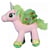 Peluche géante : licorne couchée rose avec ailes 88 cm - animaux fantastique