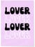 Affiche Lover Lover | A3 : 29,7x42cm