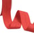 Elastique gros grain pré plié 30mm rouge au mètre