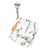 Doudou lange attache tétine en coton, Safari