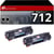 Pack 2 Toners compatible CANON 712 noir - 123CONSOMMABLES