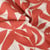 Tissu Toile de Coton Lin Feuillage Alba Terracotta sur fond Naturel