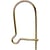 Boucles d'oreille filaire Doré (lot de 10 paires)
