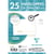 Paquet de 25 enveloppes - Blanches - C6 114X162mm - Auto-adhésive - Avec cases