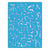Pochoir plastique souple réutilisable 18,5 x 14,5 cm Fabrika Decoru CRAQUELURE 117