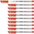 Lot de 10 feutres pour transparents encre soluble pointe médium - STABILO - Rouge