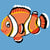 LUC - Kit canevas Soudan Poisson clown 25x25 cm