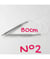 Aiguilles à tricoter circulaires Aluminium 2mm à 10mm X 80 cm - Rico Design taille n°2