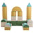 Forteresse en mousse turquoise pastel