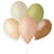 10 Ballons Couleurs Nature Mat Ø30cm
