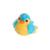 Peluche - Oiseau sonore birdies 14 cm - bleu clair