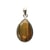 Pendentif Oeil de Tigre Argent 925 Forme goutte Grand modèle - Omsaé