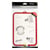 Ardoise - Blanche - 2 faces - 25x17,5cm - Effaceur + feutre inclus - Cadre rouge - Scolaire - Wonday