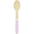 8 Cuillères en Bois Rose Pastel