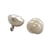 10 BOUTONS de TIGE beige nacré Rond forme Fleur 11 mm 1 trou - creation couture Diy