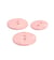 Bouton rond bouteilles recyclées 2 trous rose