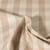 Tissu Toile de Lin Célestin  enduit Rayures sur fond Beige - Au mètre