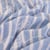 Tissu Aspect Lin rayures et fleurs sur fond Bleu ciel