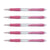 Lots de 5 Porte-mines PILOT - SUPERGRIP H185 - 0,5 mm - Corps plastique - Grip caoutchouc - Rose