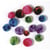 Pompons Candy, 100 pces, coul.+tailles assorties