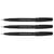 Lot de 3 feutres pinceaux pointe souple PENTEL Sign Pen SESP15-AX - Encre noire
