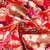 Tissu Coton imprimé Foil Arty Hokkaido motifs traditionnel sur fond Rouge