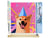 Peinture par Numéro Figured'Art - Chien souriant pop art - Kit de Loisir Créatif DIY Numéro d'Art Complet - 40x50cm toile roulée + châssis en bois à monter