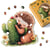 Puzzle en Bois Adulte et Enfant Figured'Art 200 pièces Animaux - Hérisson et Cactus - Design Original 28,2x28,5 cm Forme Unique avec Coffret en bois Premium, Parfait pour Offrir en Cadeau