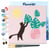 Mini Peinture par Numéro Figured'Art 20x20cm avec cadre Chaton et plante au Soleil - Petit Format