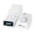 Ecouteurs Bluetooth Rose Avec Affichage Digital Et Boîtier De Charge Magnétique Blanc YONIS