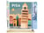 Peinture par Numéro Figured'Art - Affiche Vintage Pise - Kit de Loisir Créatif DIY Numéro d'Art Complet - 40x50cm toile roulée + châssis en bois à monter