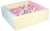 Piscine à balles carrée avec 300 balles – rose, bleu, jaune p/blanc, transparent, rose, gris - Velinda