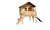 AXI Cabane enfant SOPHIE Brun Vert et toboggan Vert - Axi House
