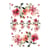 1 feuille de papier de riz 22.5 x 32 cm découpage collage Paper Designs FLEUR ROUGE 0131
