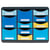 Moule de classement Storebox Multi 11 tiroirs Bee Blue - Couleurs assorties - Exacompta