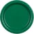 6 Petites Assiettes Vert Foncé Ø18 cm - En carton