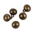 Lot de 3 boutons boule cuivre 12mm