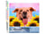Peinture par Numéro Figured'Art - Chien Polygon Art - Kit de Loisir Créatif DIY Numéro d'Art Complet - 40x50cm sans châssis en bois