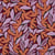 Tissu Viscose Lia feuilles parme sur fond Violine
