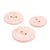 Bouton rond coquilles d'œufs 2 trous rose