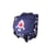 POL FOX – Cartable à roulettes 38 cm – SHARK – Bleu marine – 2 compartiments