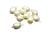 4 Breloques perle d'eau douce naturelle 17mm -  attache en laiton Or 18K