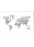 Poster Carte du monde argent | A3 : 29,7x42cm