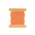 Ruban à pompons orange 1 m