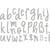 Rayher - Pochoir d'embossage Alphabet Minuscule 2,7cm 29 pièces
