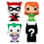 DC Comics - Pack 4 figurines Bitty POP! Harley Quinn 2,5 cm